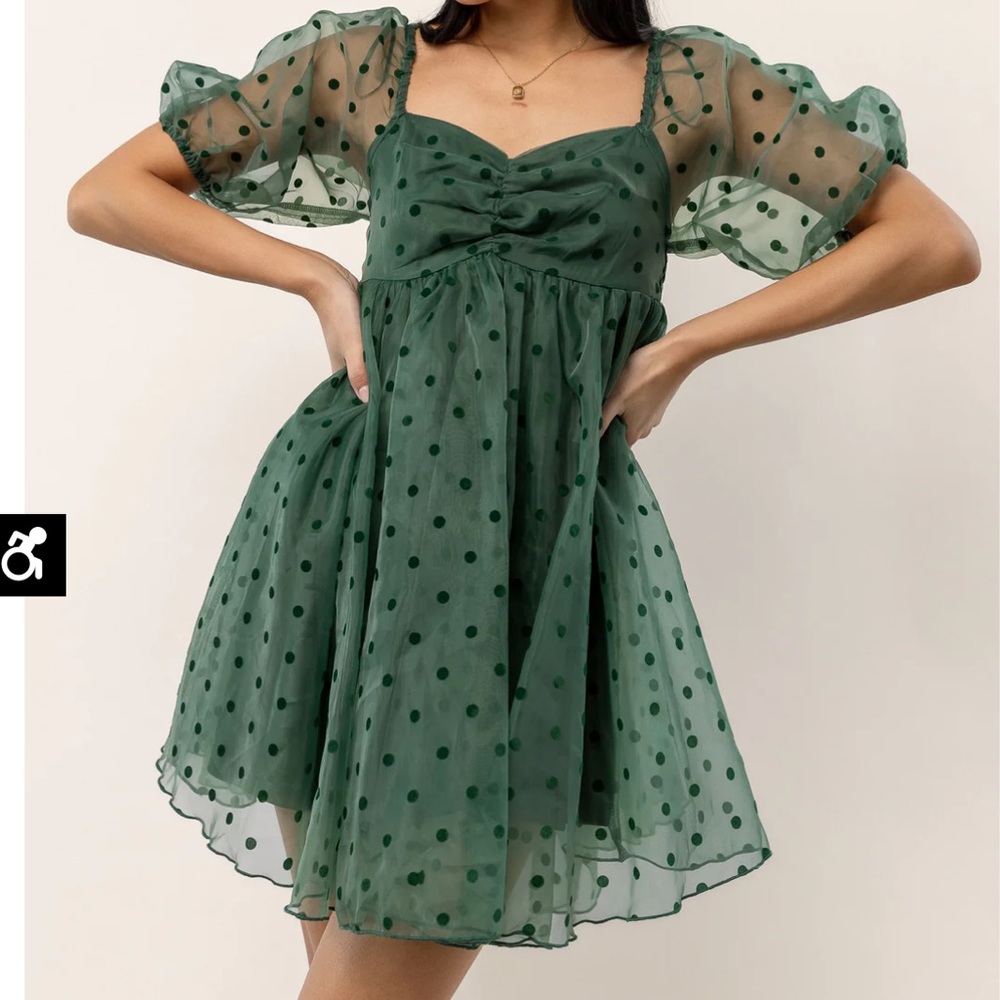 Bohme, green, mini dress. Size xs worn once